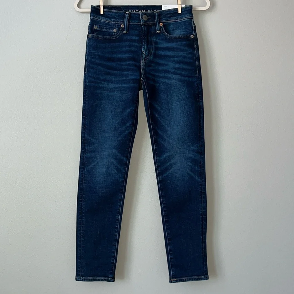 NWT AEO Airflex Skinny Dark Wash Jeans / SZ‎ 26 x 28